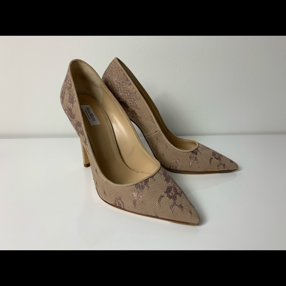 MAX  MARA LECCIO VAR01 Women's Nude Heels - Picture 5 of 8